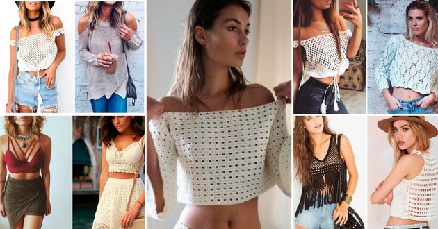 Crochet blouses: see the most successful models