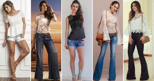 Lace blouse: get inspired with 35 beautiful and elegant models